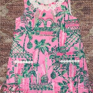 Lilly Pulitzer Pink and Green Kids Formal Dress